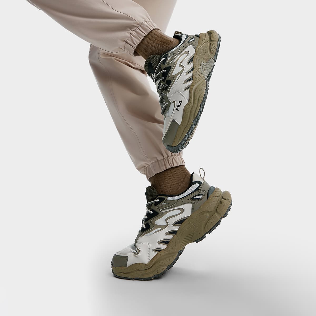 Кроссовки для бега FILA Fern Low Top Беговые кроссовки Мужские Серые - изображение 5