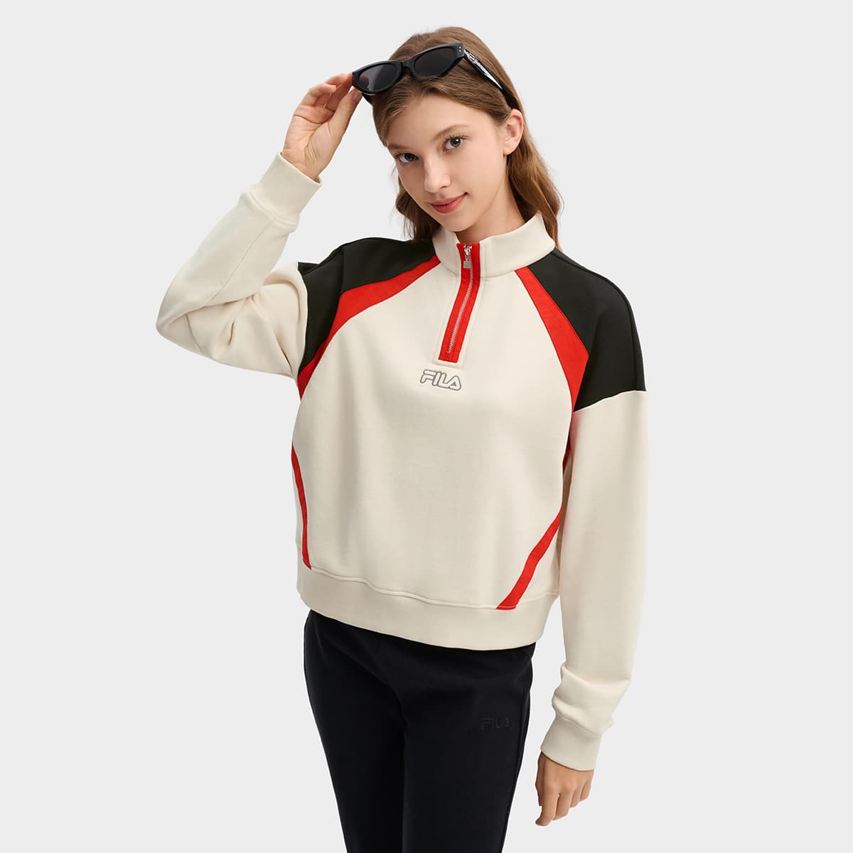 Худи FILA ORIGINALE Толстовка Женская Миндально-хаки - изображение 5