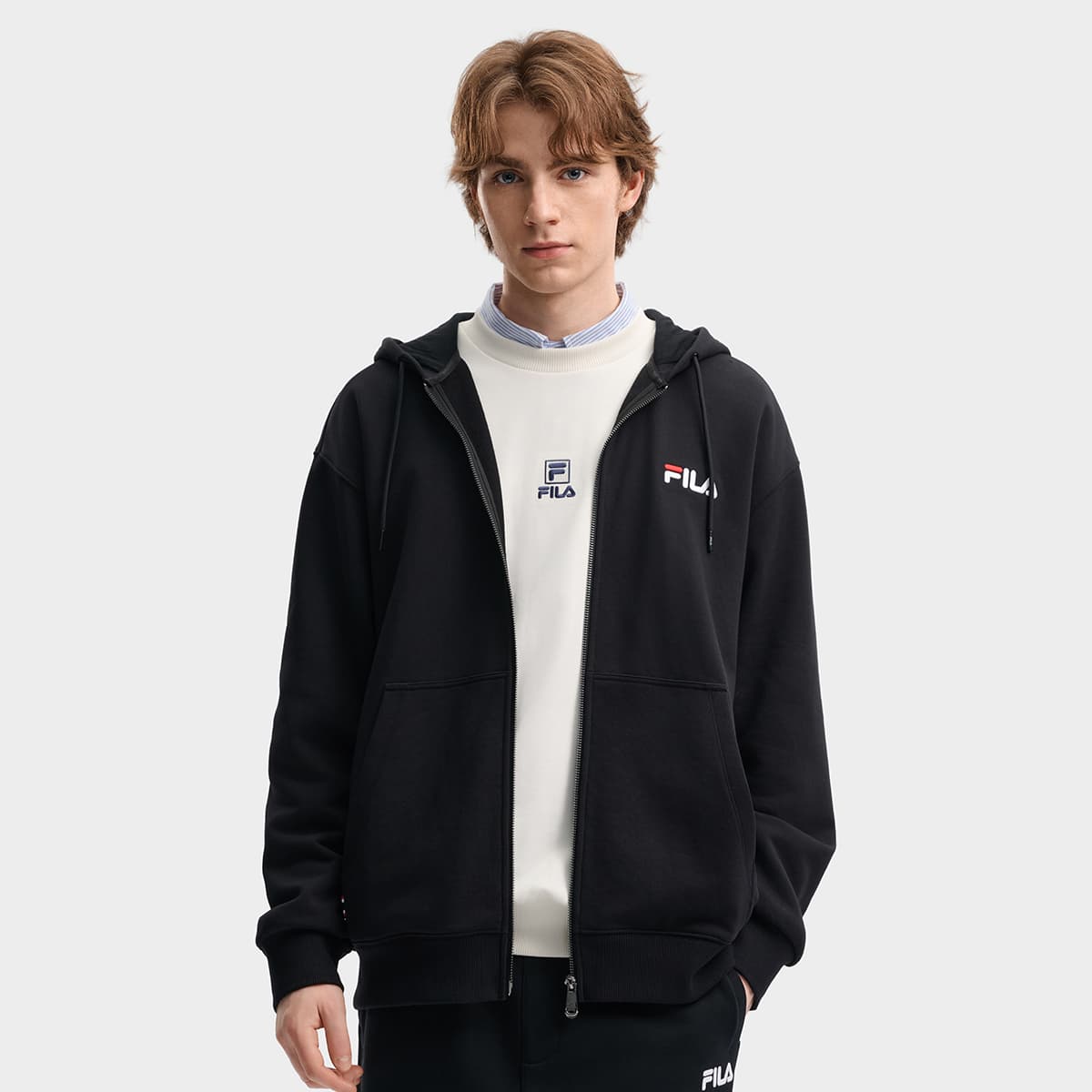 Кофта FILA Свитшот Унисекс Глубокий черный - изображение 3