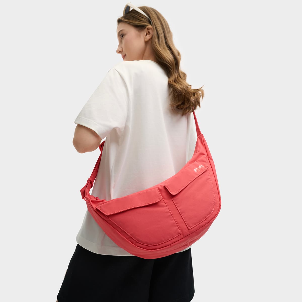 Сумка через плечо FILA X Maison Kitsuné Ткань Сумка через плечо Унисекс Bird Of PARADISE Красная - изображение 5