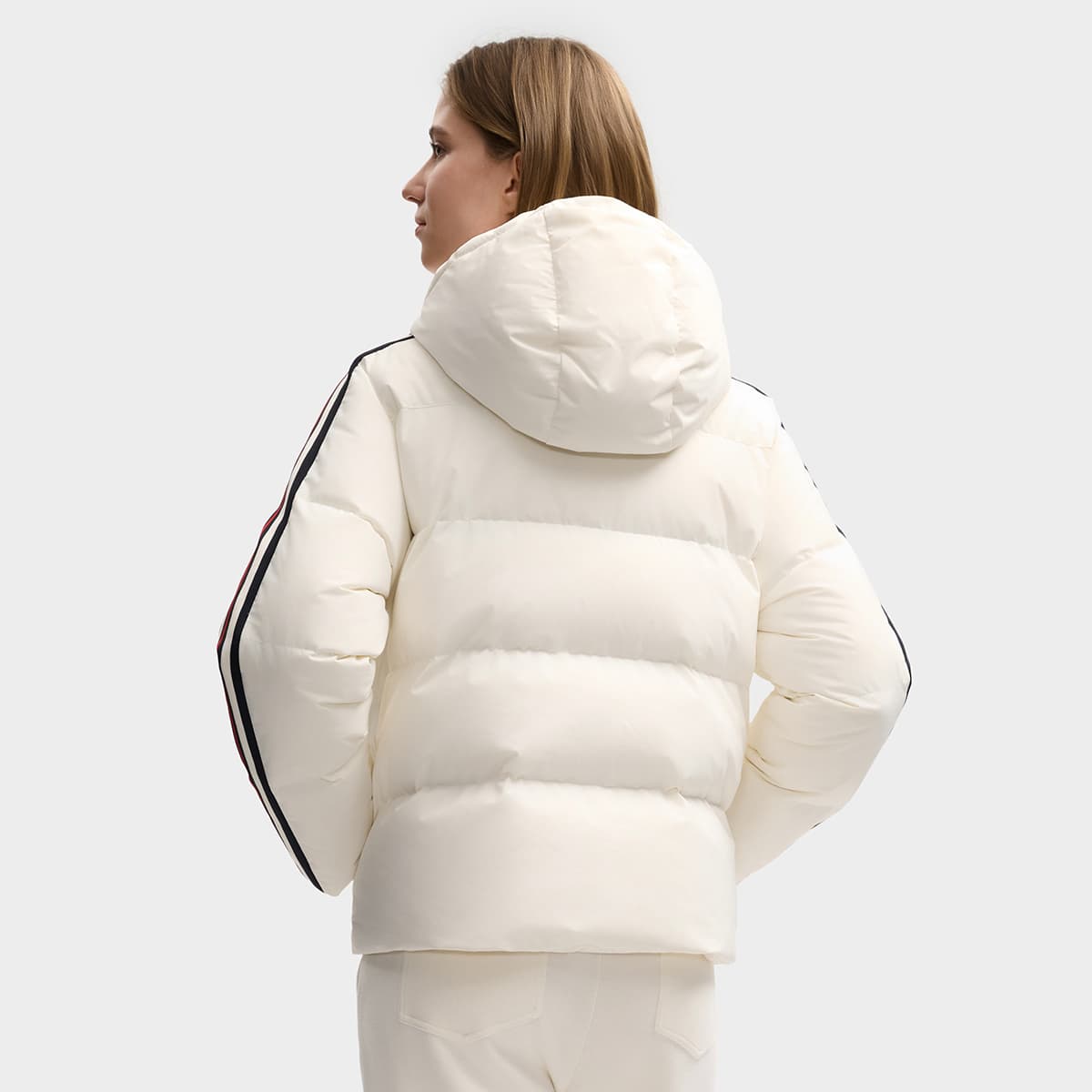 Пуховик Fila Heritage Пуховик Женские Туманный Лотосовый белый - изображение 4