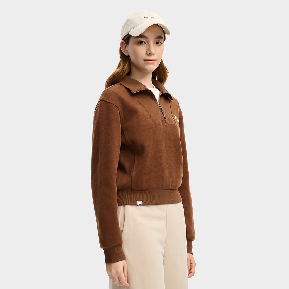 Худи FILA ORIGINALE Толстовка Женское Коричневое - изображение 5