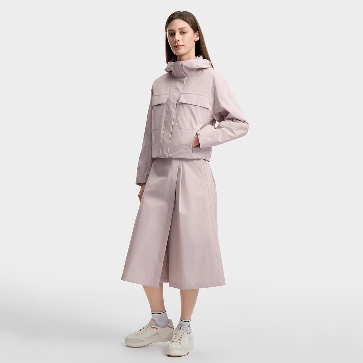 Куртка FILA Белая Куртка Женская Лотосовый Серый Порошок - изображение 6