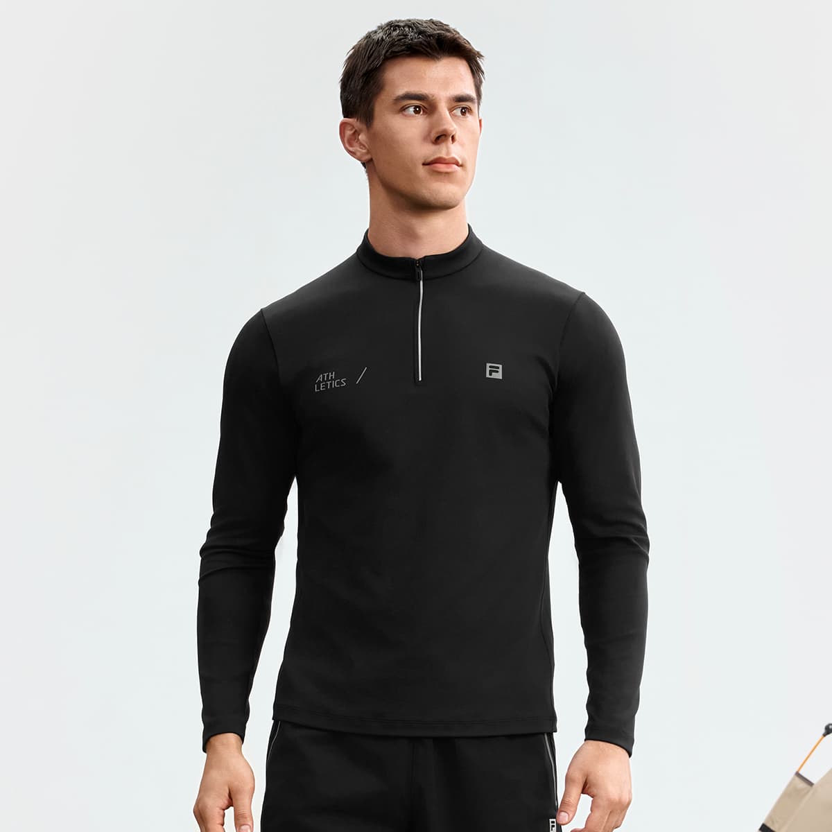 Футболка FILA Темно-черные Мужские T-рубашки - изображение 4
