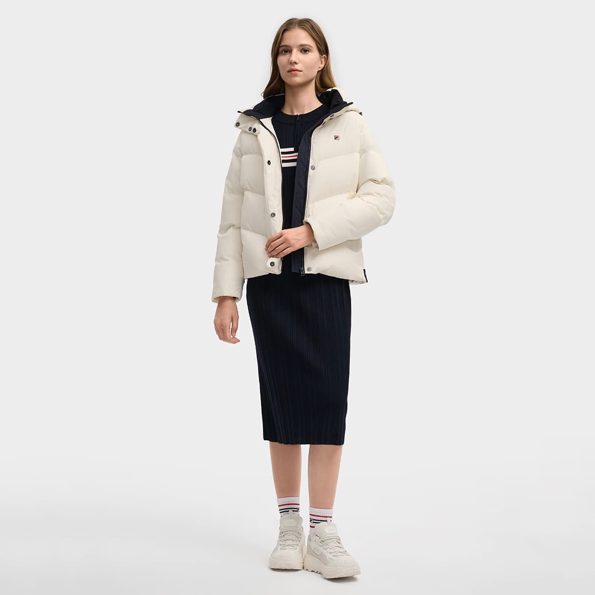Пуховик Fila Heritage Пуховик Женские Белый - изображение 5