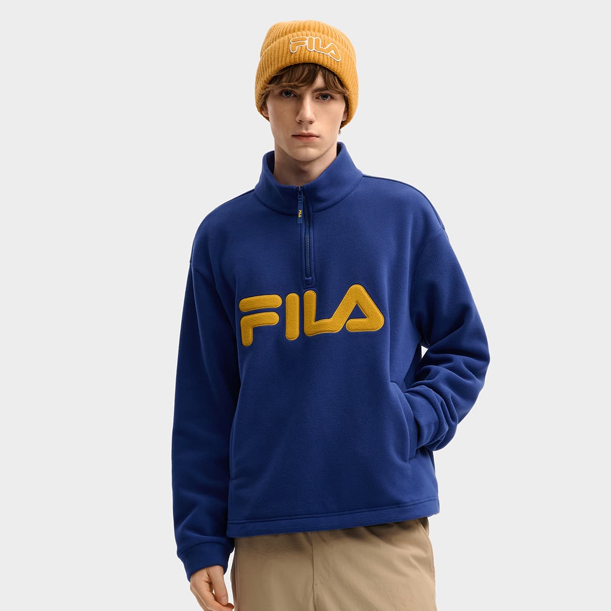 Худи FILA ORIGINALE Мода Винтаж Трендовый Удобный Универсальный Свободный крой С флисовой подкладкой Термический Толстовка - изображение 3