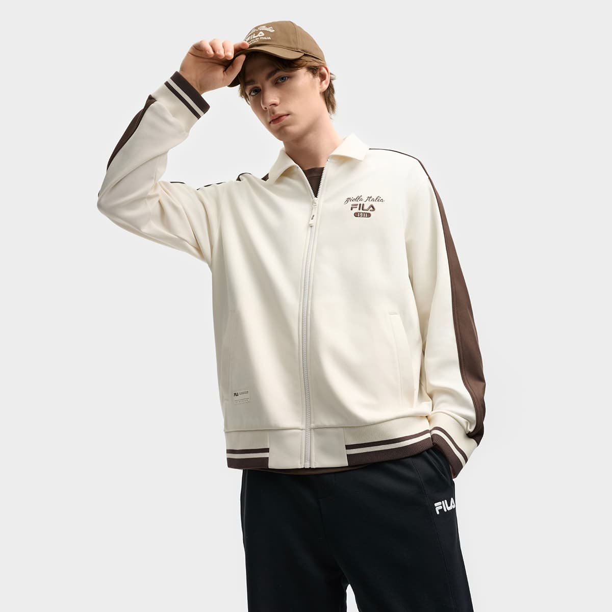 Куртка FILA ORIGINALE Куртка Мужская Пудингового цвета - изображение 5