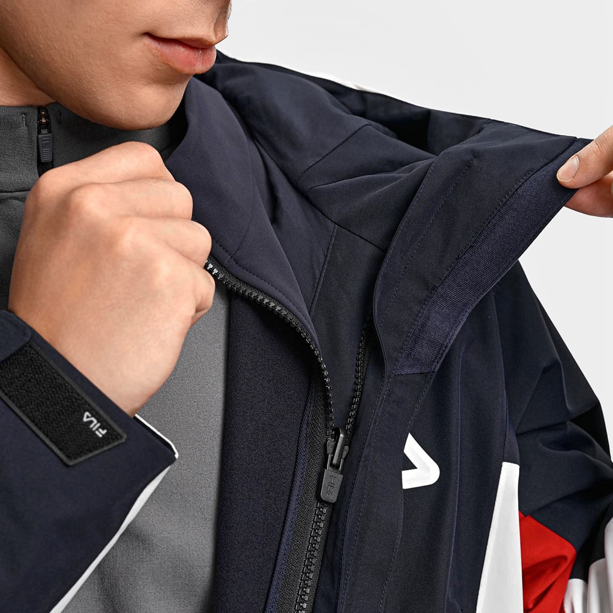 Демисезонная куртка FILA EXPLORER Водонепроницаемый и Ветрозащитный для сохранения тепла Ветровка Мужская - изображение 7