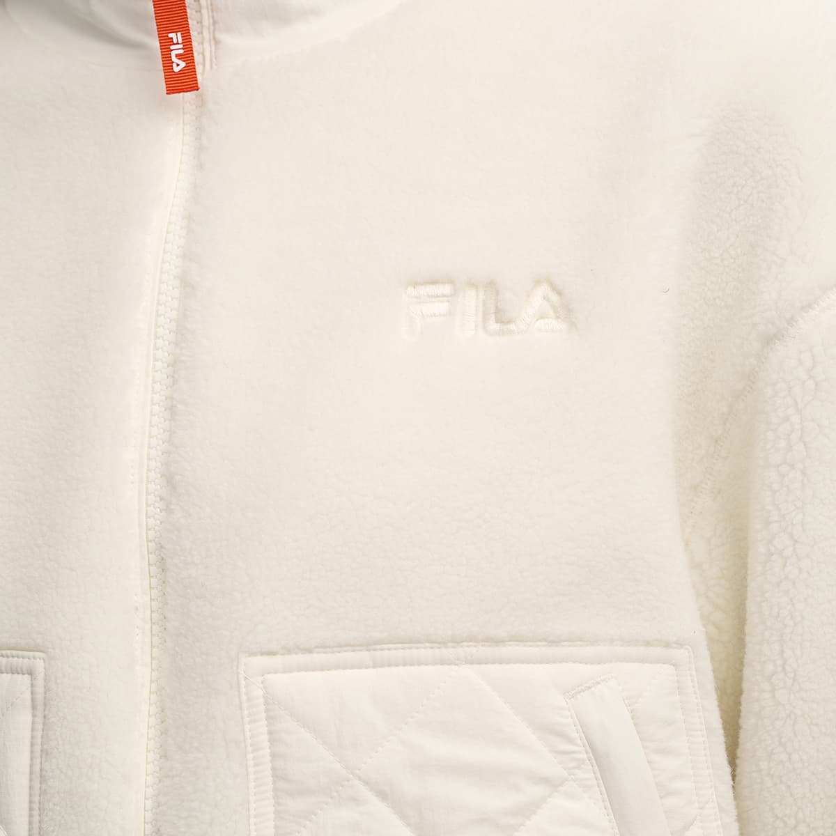 FILA ORIGINALE Вельветовое пальто для женщин цвет облако белое PEAK - изображение 7