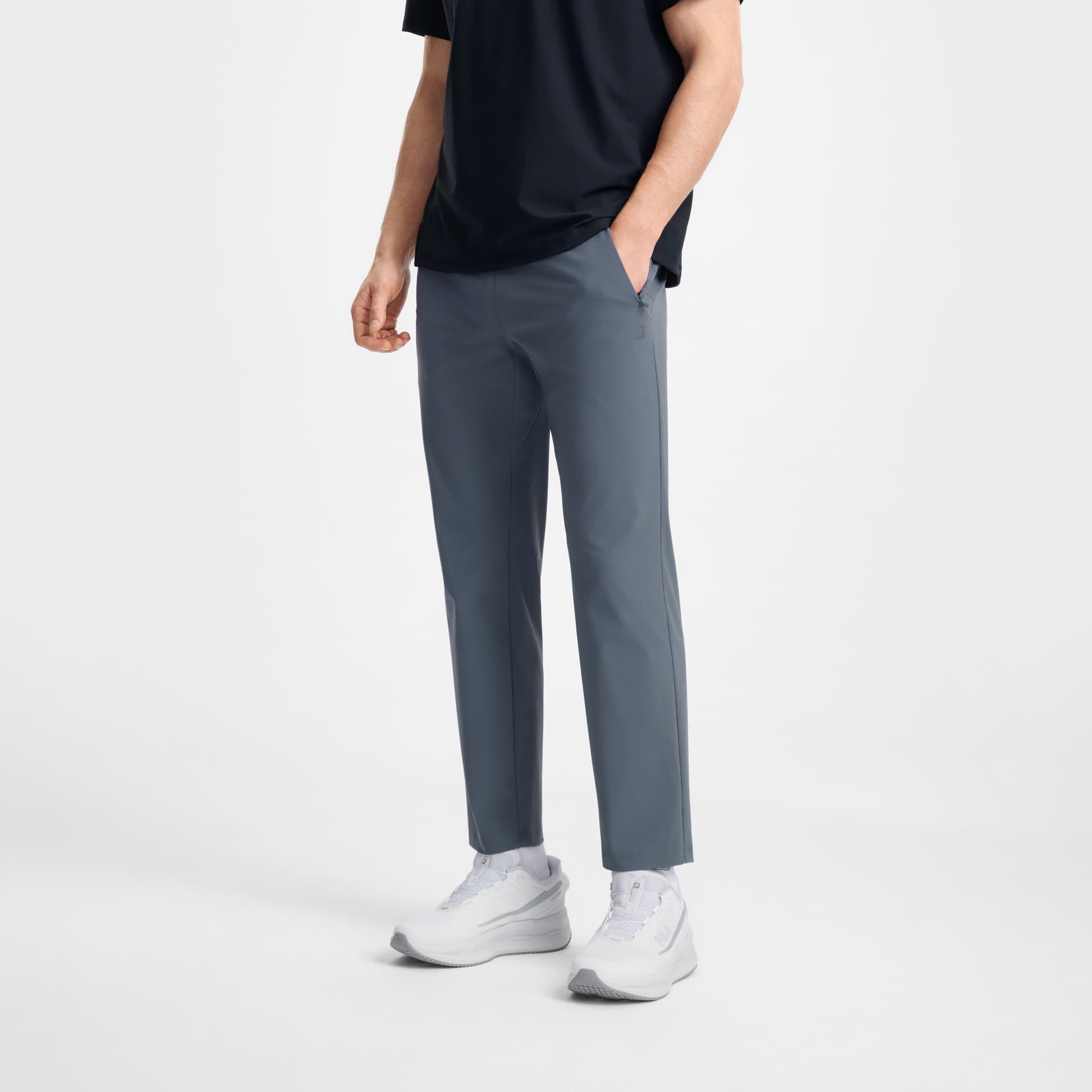 Штаны FILA Phantom Night Gray Мужские Повседневные Штаны - изображение 4