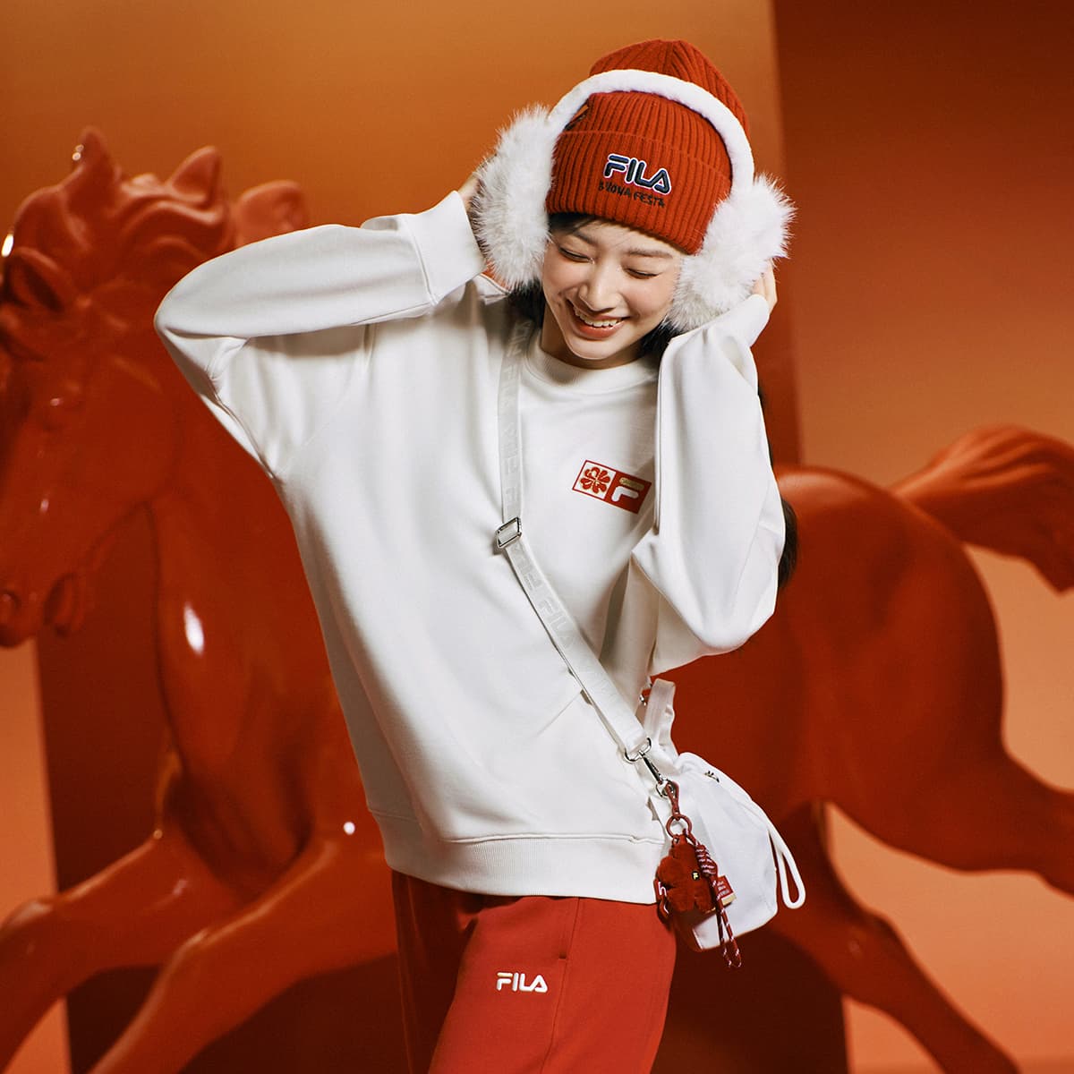 Худи FILA ORIGINALE Толстовка Унисекс Парово-Белый - изображение 8