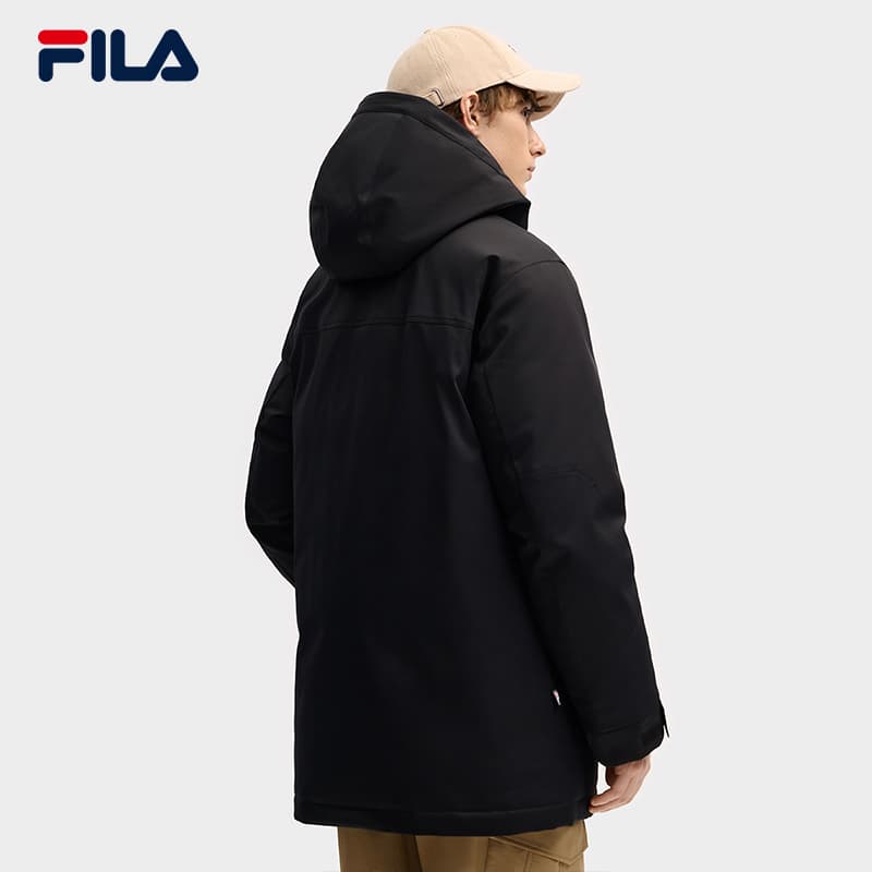 Зимняя куртка FILA ORIGINALE Пуховик Мужской Глубокий черный - изображение 4