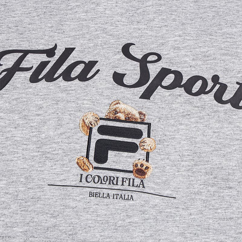 Худи FILA Дым Облако Вересковый серый Мужской Толстовки - изображение 6