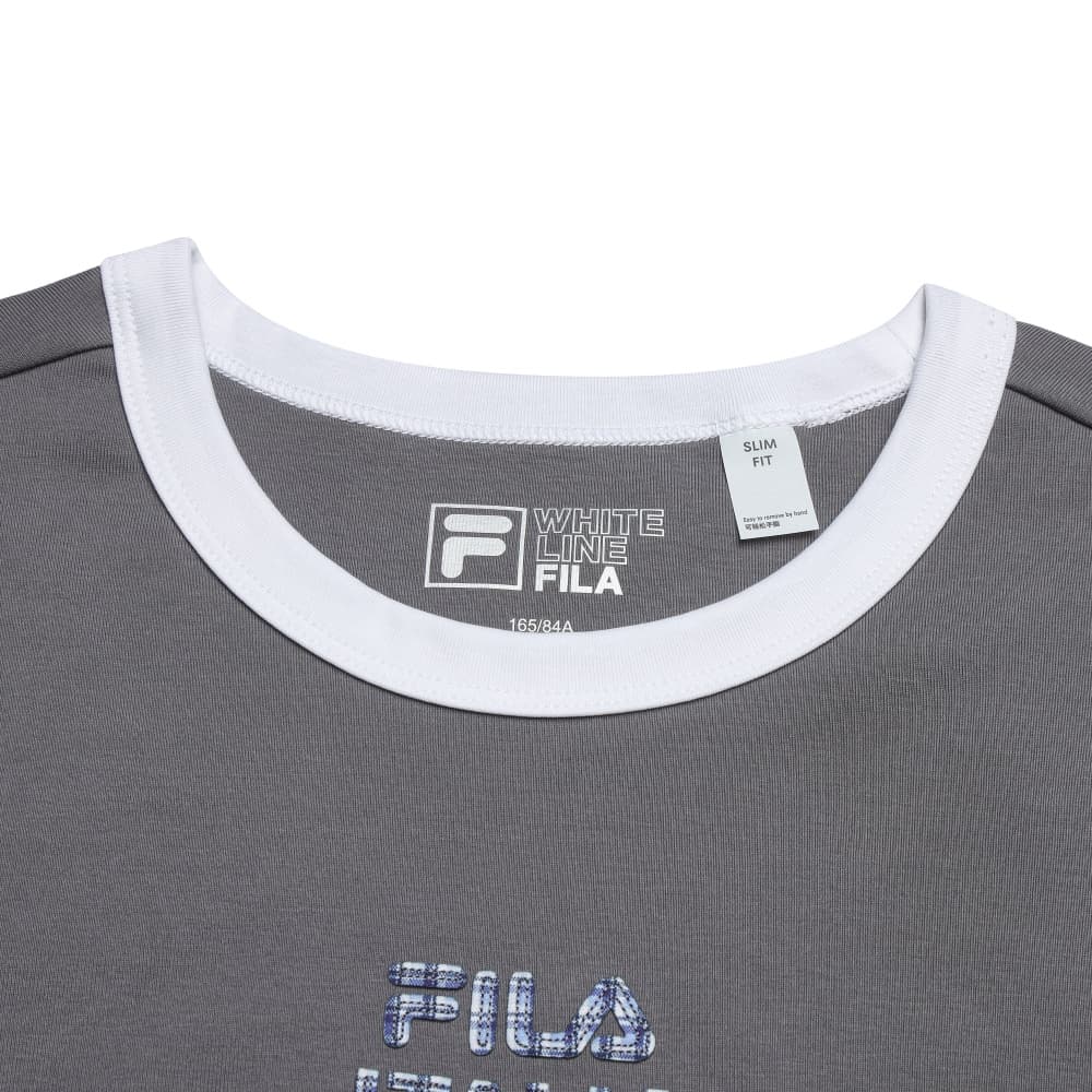 Футболка Fila Heritage T-Shirt Женская Пасмурно-Серый - изображение 5