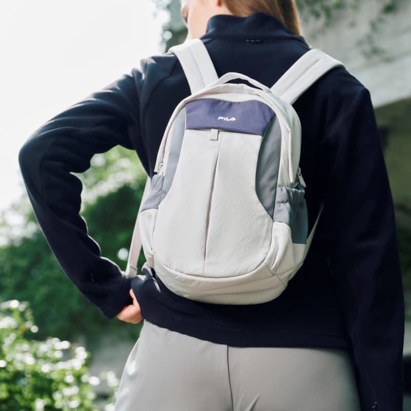 Рюкзак fila Explorer Ткань Рюкзак Стандартный (Standard) Унисекс Холодный Разборный Обруч Светло-Серый - изображение 4