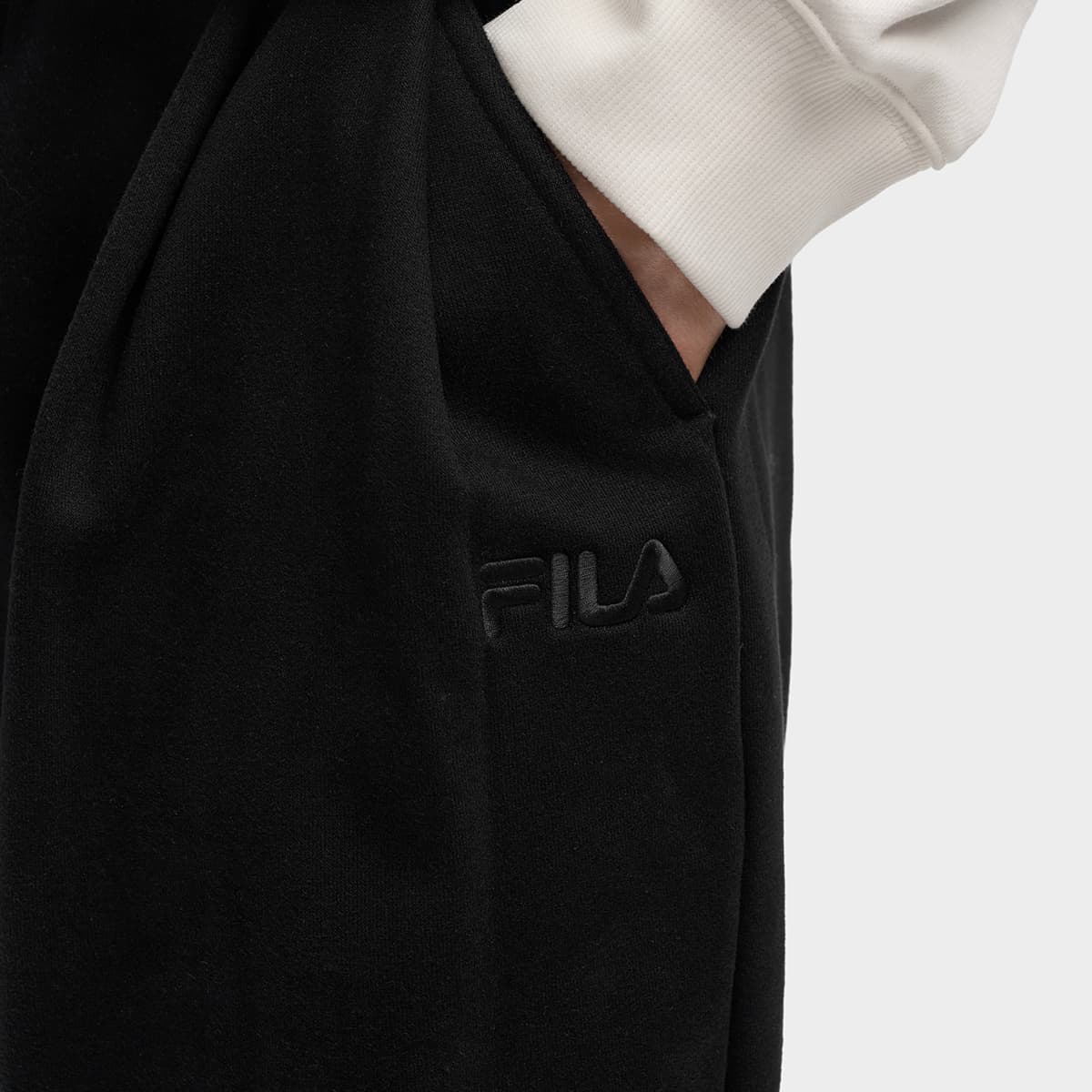 Штаны FILA ORIGINALE Вязаные тренировочные брюки мужские черные - изображение 7