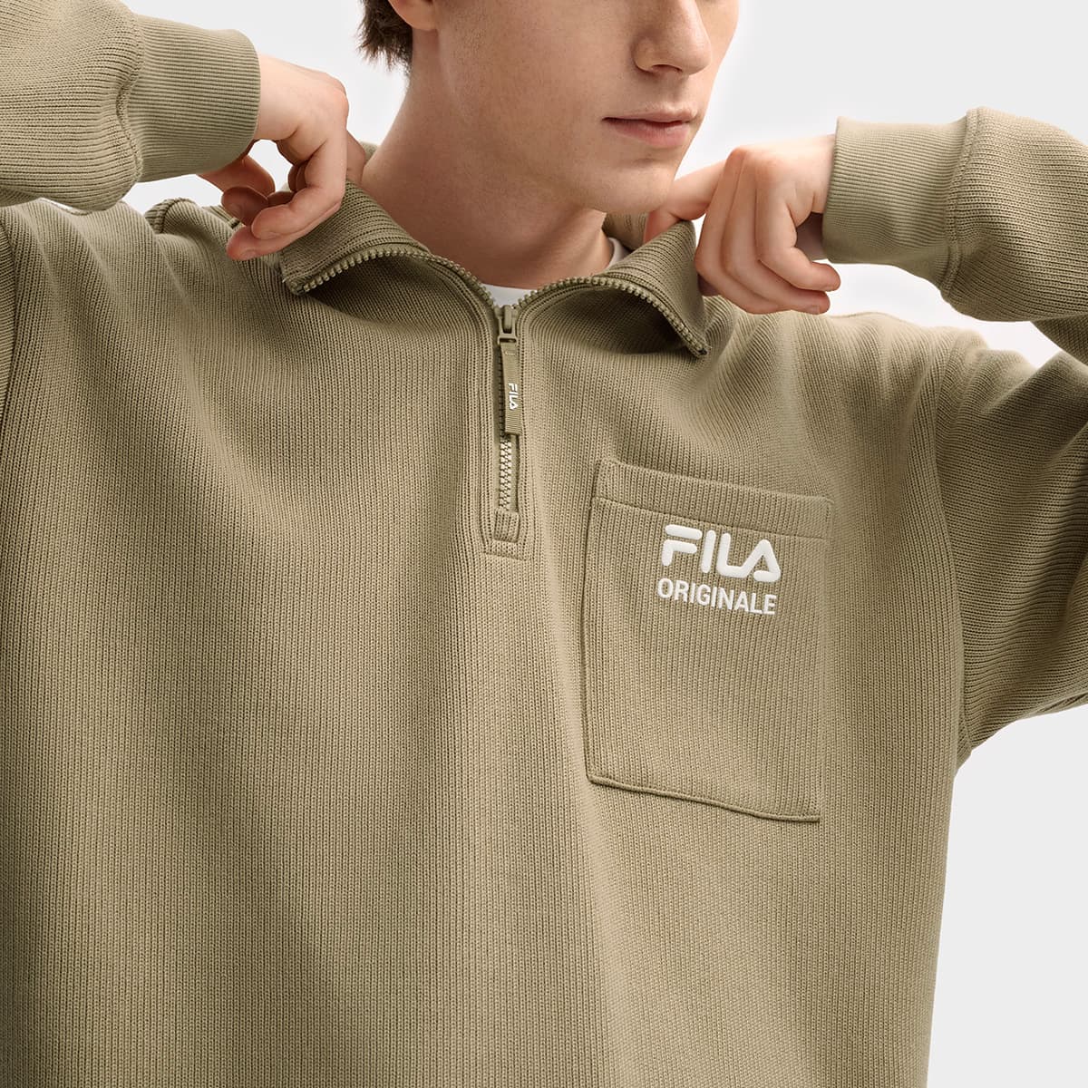 Худи FILA ORIGINALE Толстовка Мужское Умбра - изображение 6