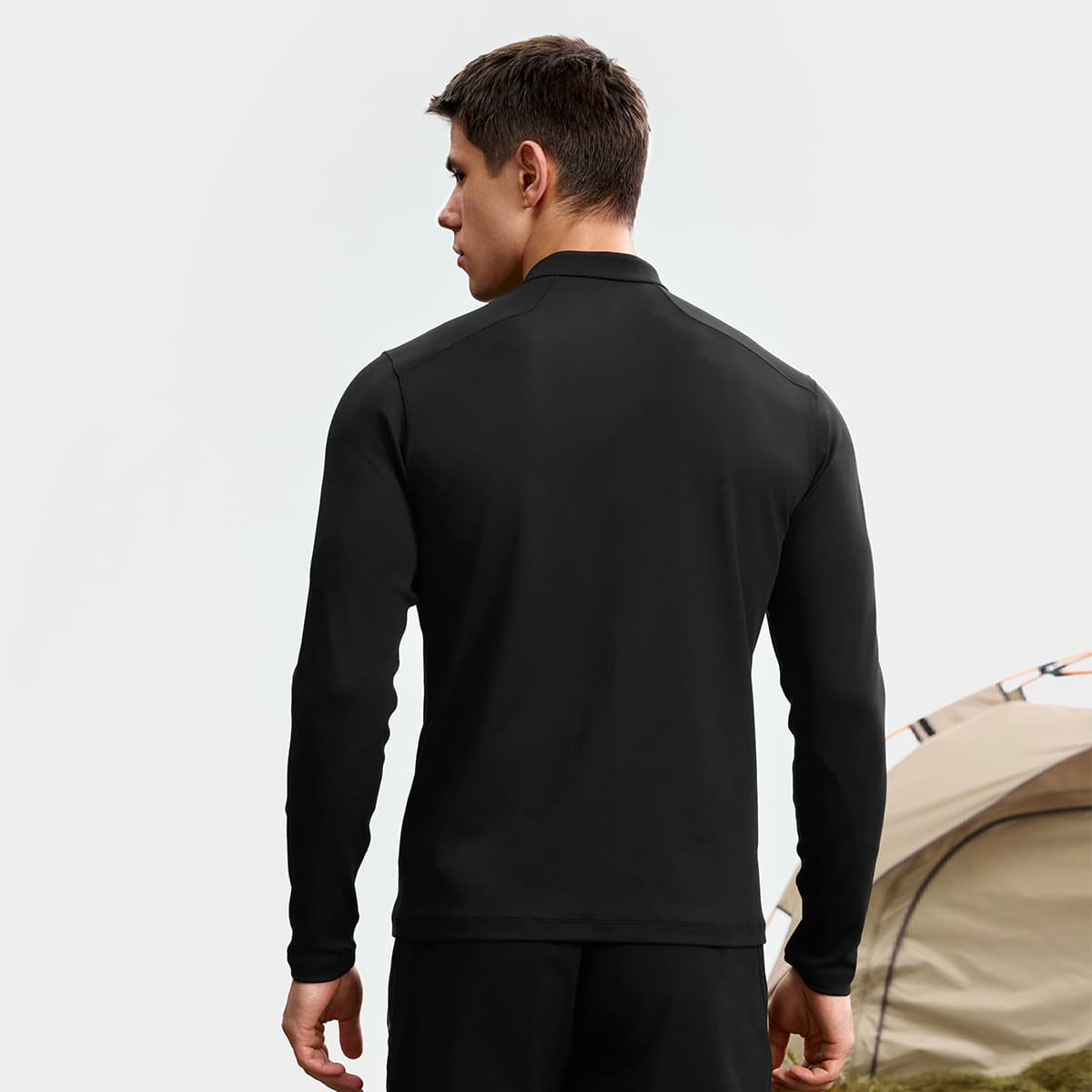 Футболка FILA Темно-черные Мужские T-рубашки - изображение 5