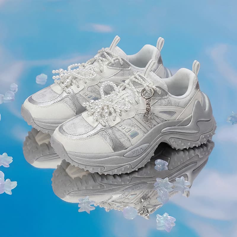 Кроссовки FILA SOFIA Fishbone Shoes визуально увеличивает рост устойчивые к истиранию легкие низкие массивные кроссовки - изображение 6