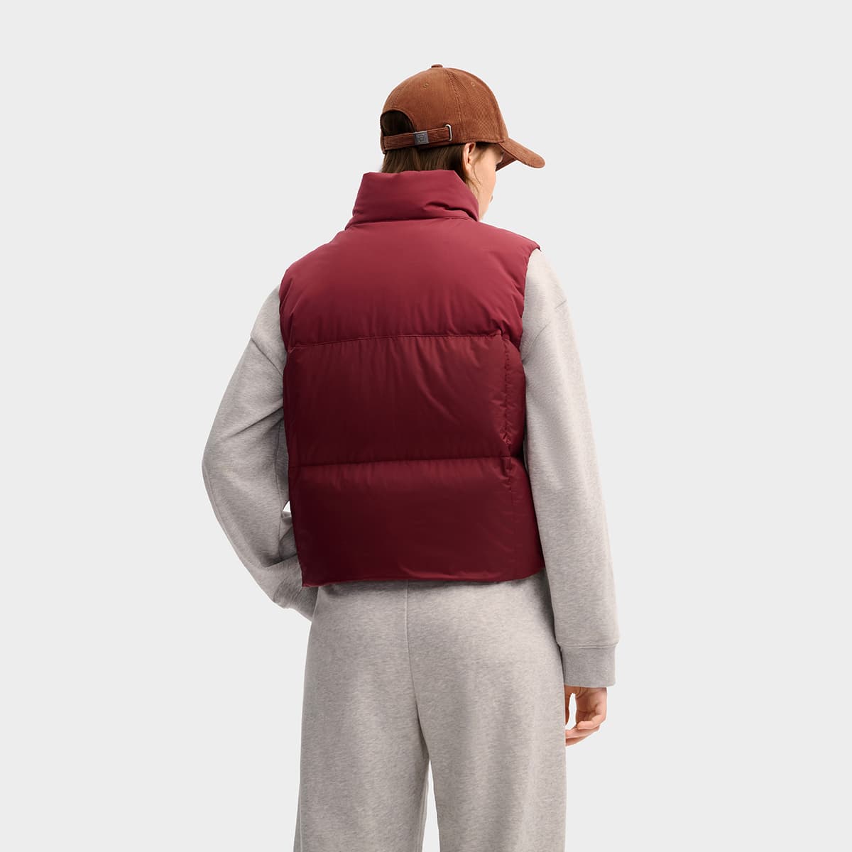 FILA ORIGINALE Пуховый жилет Женские Вино Красный - изображение 4