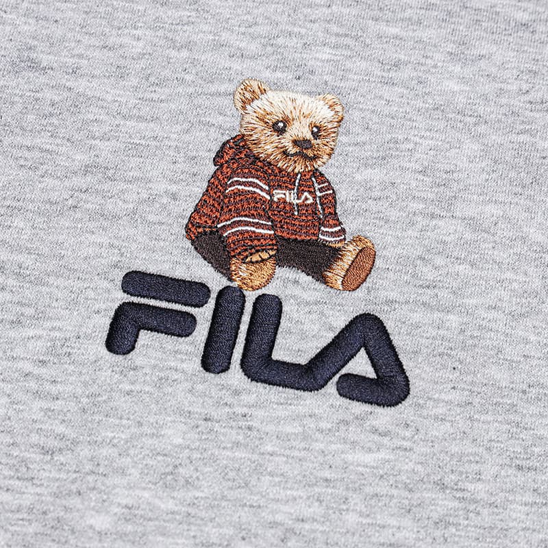 Худи FILA Дым Облако Вересковый серый Унисекс Толстовки - изображение 5