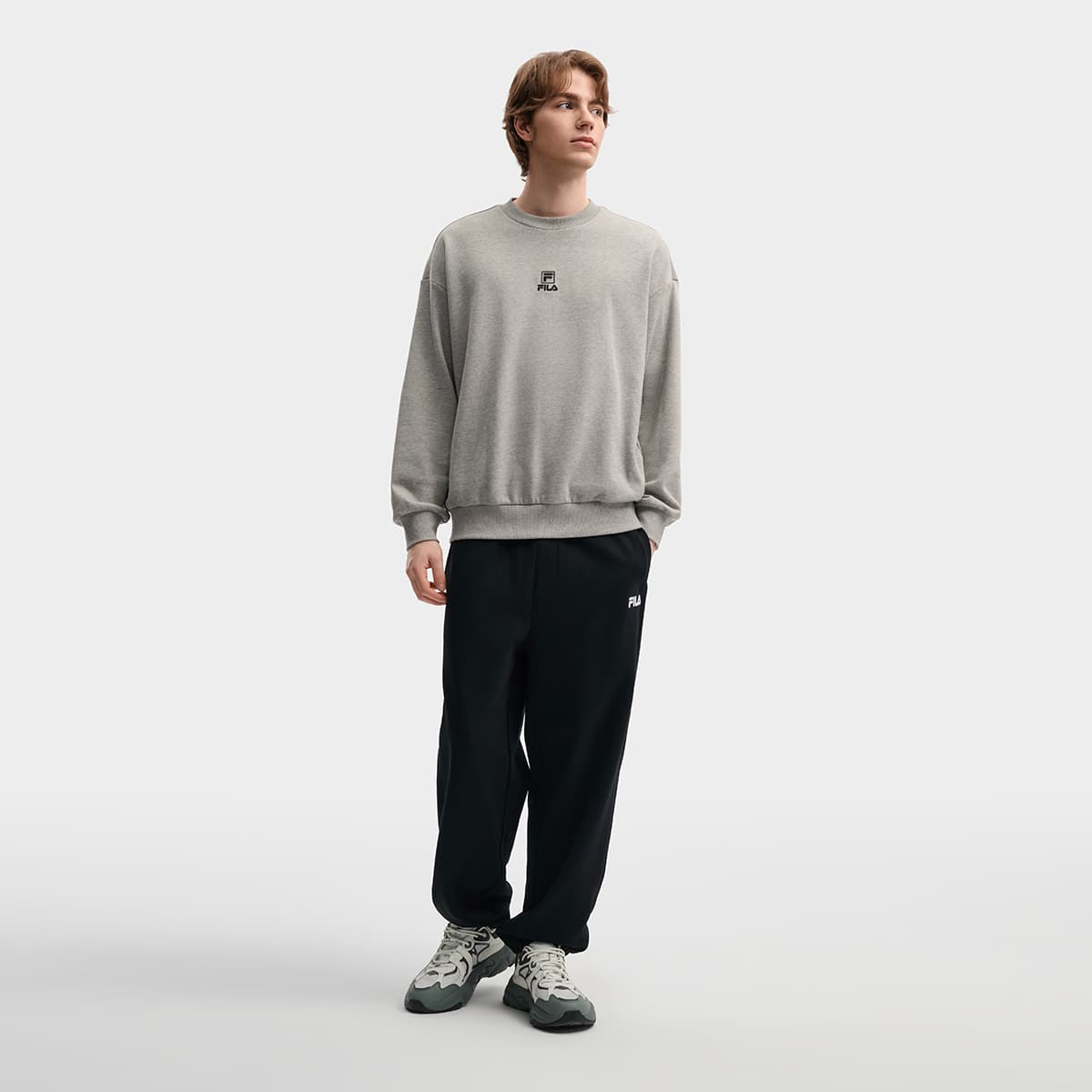 Штаны FILA ORIGINALE Глубокий Черный Мужские Повседневные Штаны - изображение 6