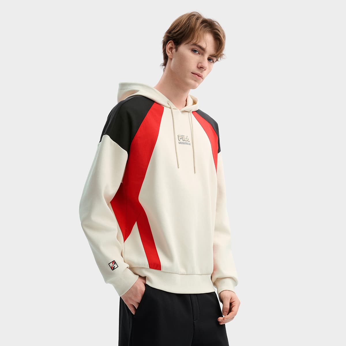 Худи FILA ORIGINALE Толстовка Мужское Миндально-хаки - изображение 5