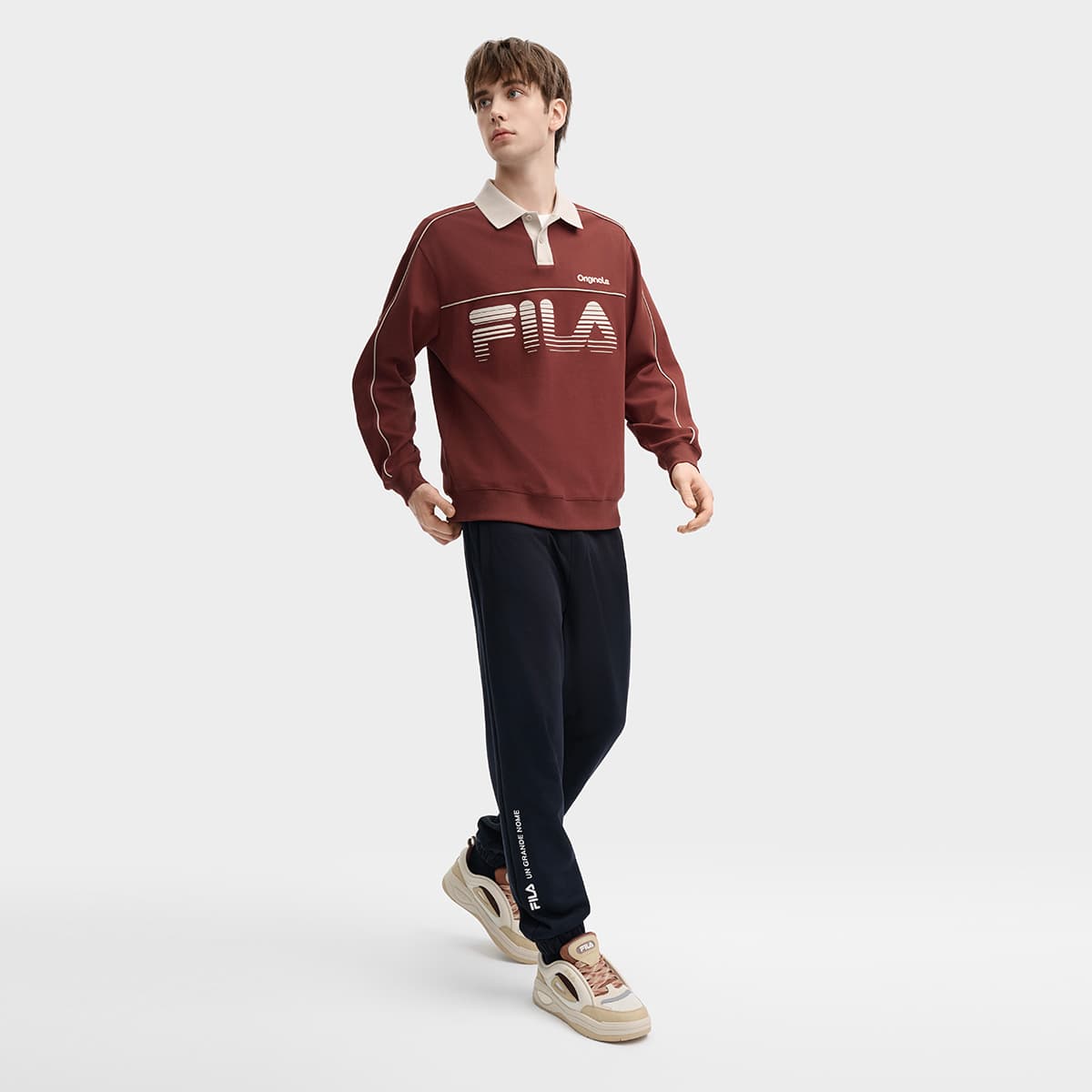 Поло FILA Originale Polo Red Brown - изображение 6