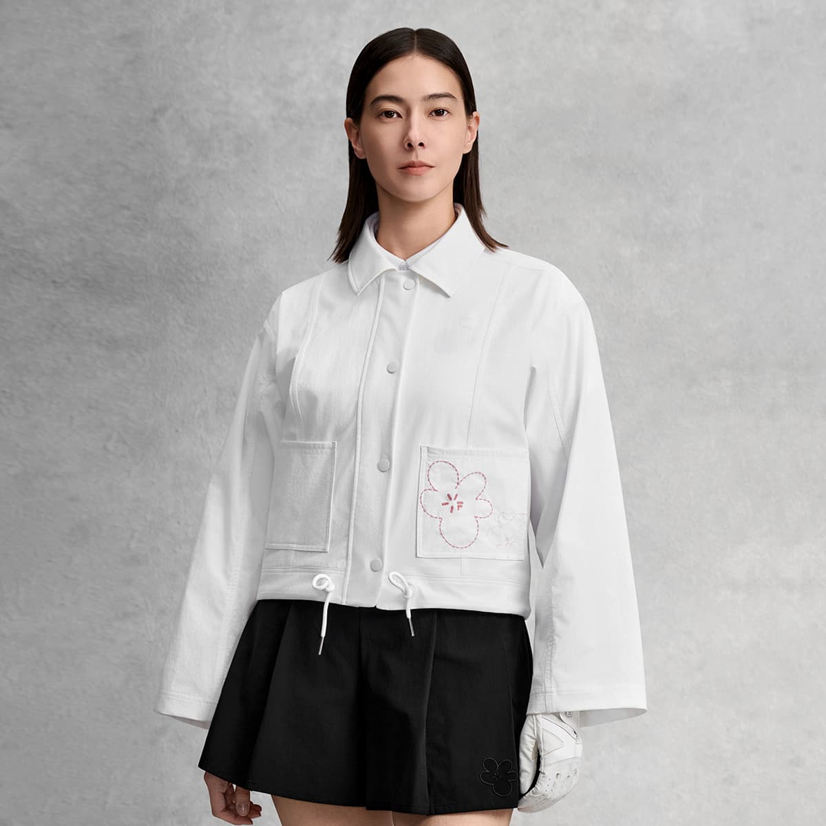 Куртка FILA Гольф Куртка Женская Нефритовый Белый - изображение 4