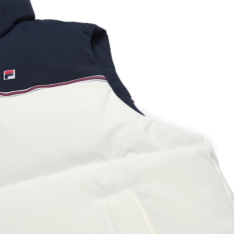 Fila Heritage Пуховый жилет Женский Туманный Лотос Белый - изображение 6