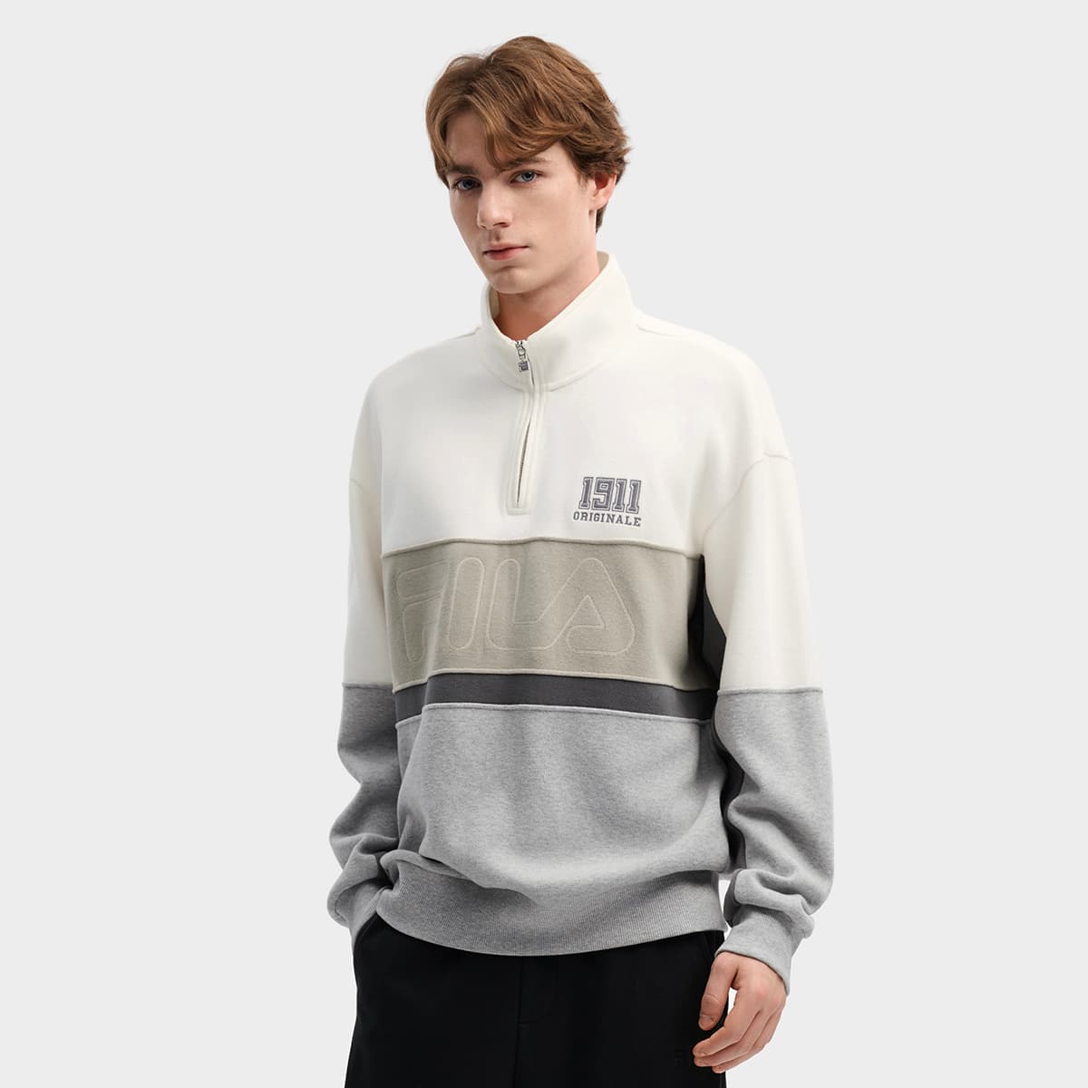 Худи FILA ORIGINALE Толстовка Мужская Облачный Белый - изображение 3