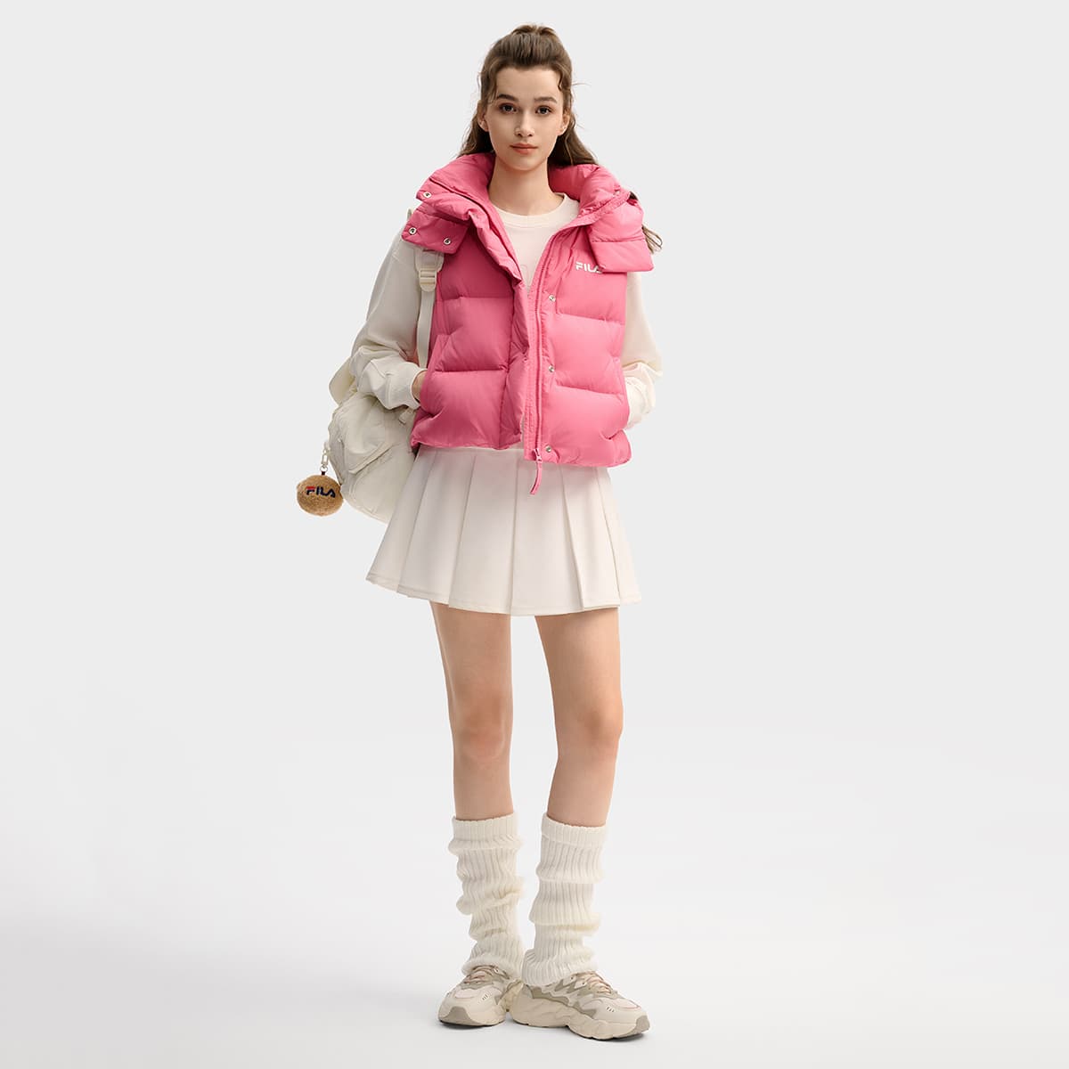 FILA ORIGINALE Пуховый жилет Женские Балетный розовый - изображение 6