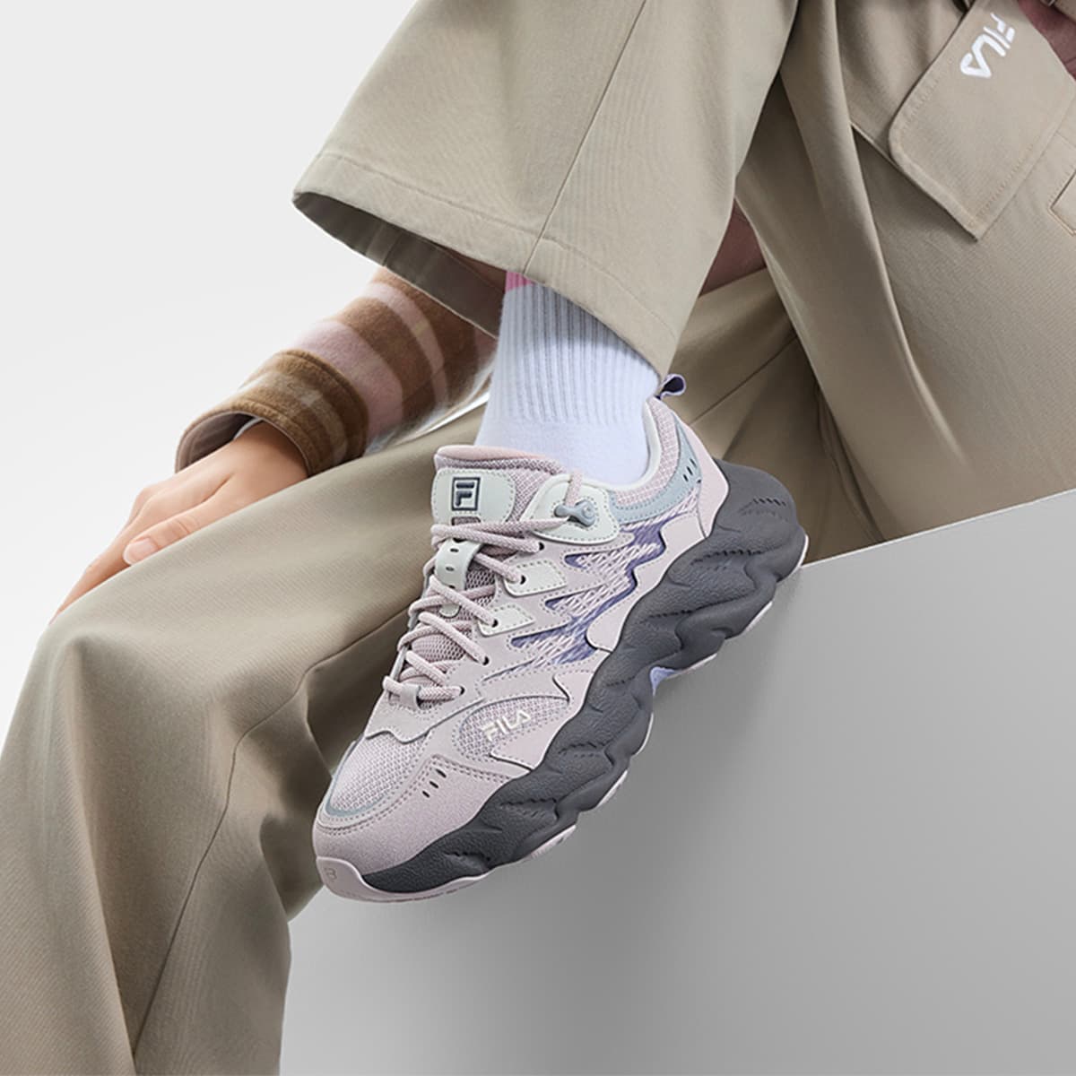 Кроссовки FILA Fern2 Low Топ Повседневная обувь Женская Розовая - изображение 6