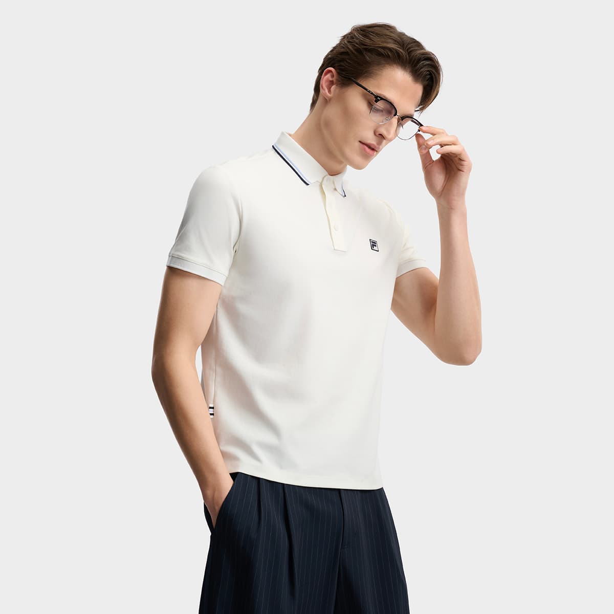 Поло Fila Heritage Cloud White WT Мужская Поло - изображение 5