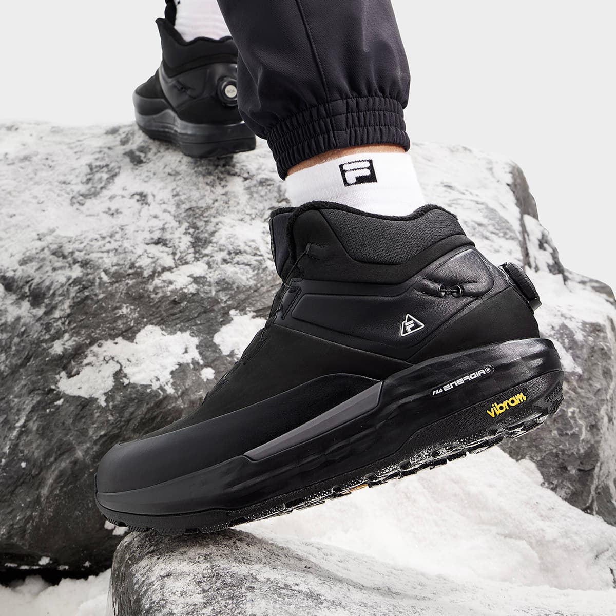 Кроссовки для бега FILA BOA EXPLORER 2 Высокие Кроссовки для Бега Мужские Черные - изображение 4