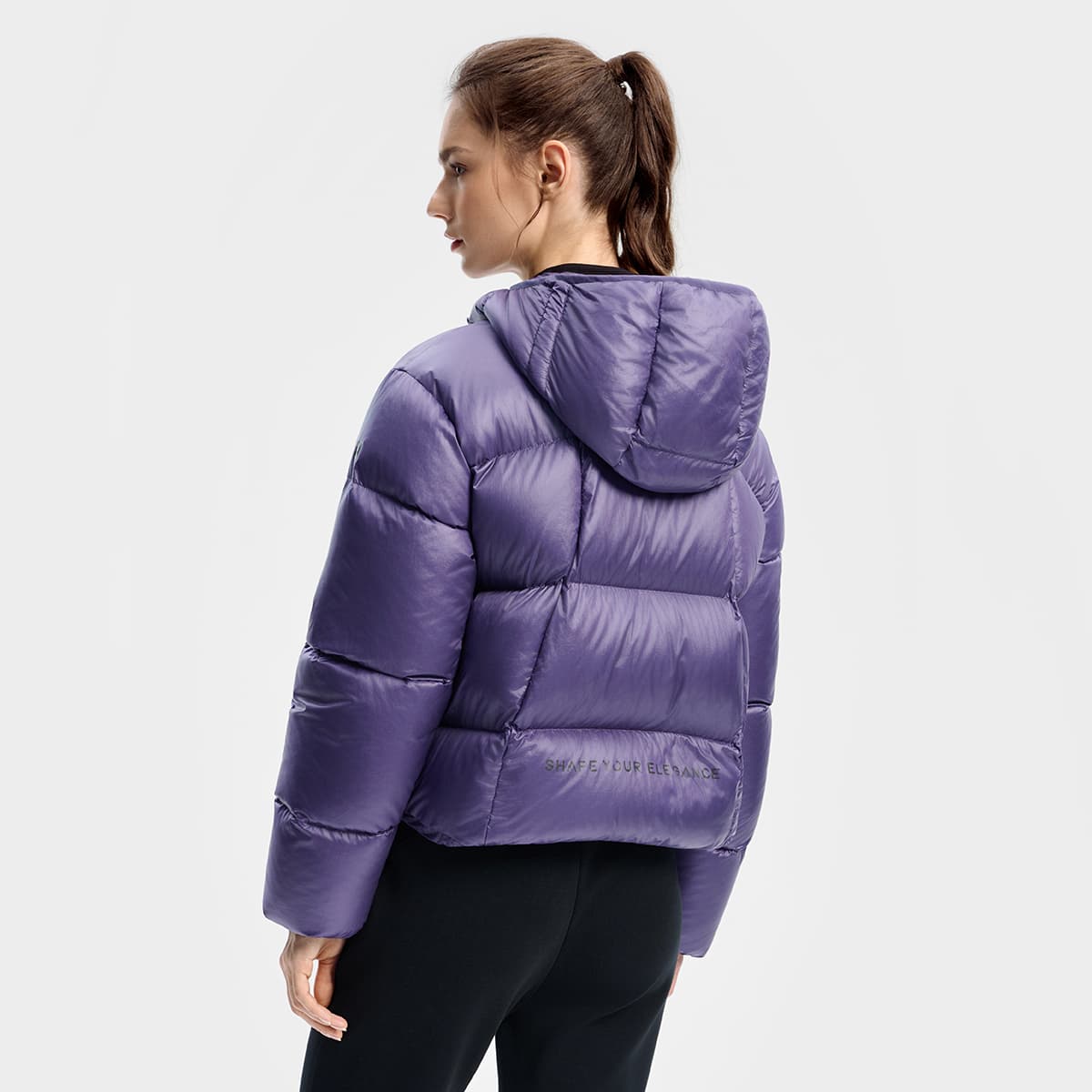 Пуховик FILA Пуховик Женские Элегантность Фиолетовый - изображение 5