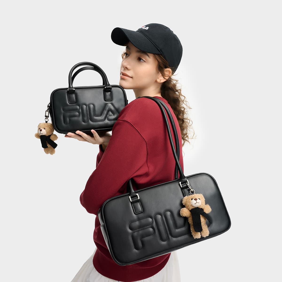 Сумка FILA ORIGINALE PU (полиуретан) Сумка Женская Глубокий Черный - изображение 5