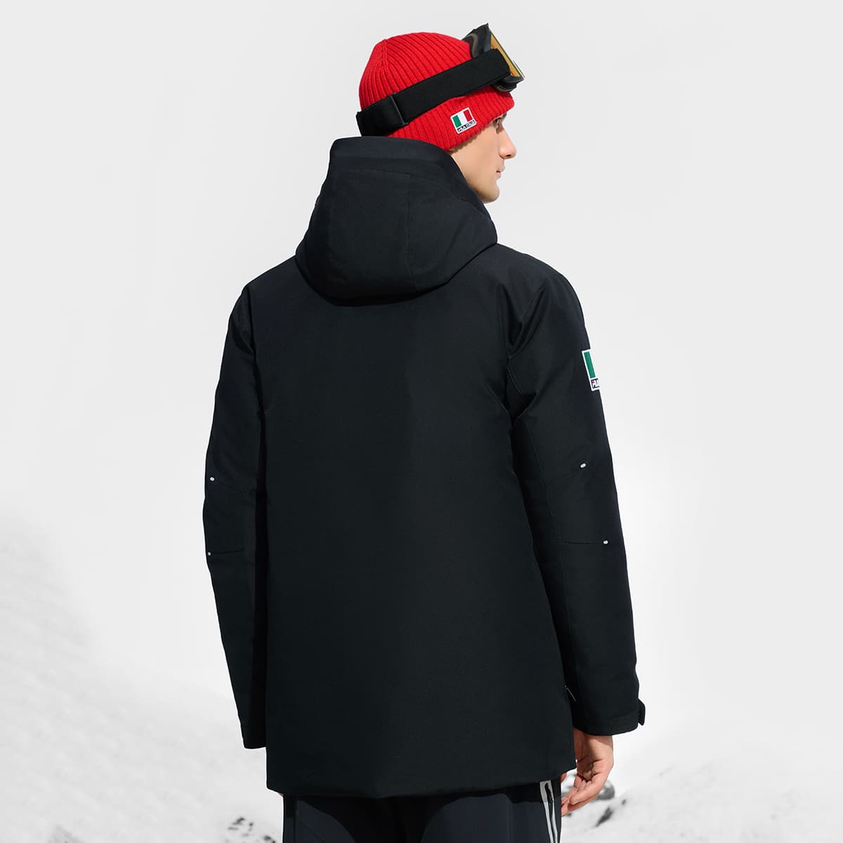 Зимняя куртка FILA SKI Пуховик Мужской Темно-Черный - изображение 5