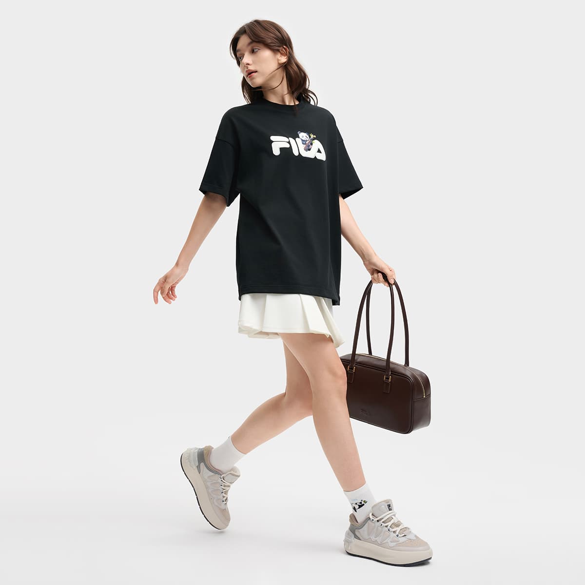 Футболка Fila Heritage T-Shirt Унисекс Глубокий Черный - изображение 7