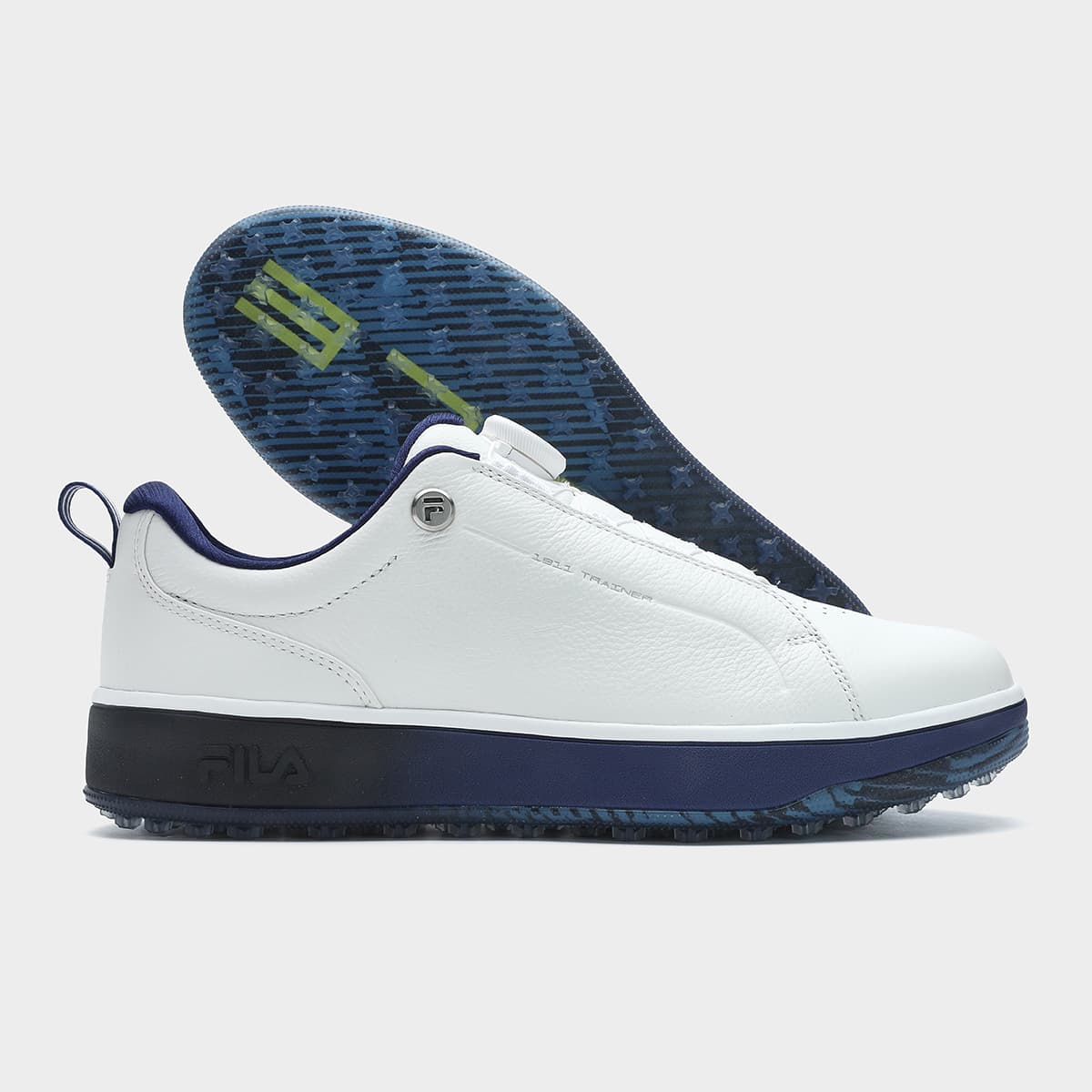 Кроссовки для гольфа FILA GF 1911 Trainer Спортивная Коллекция Обувь для Гольфа с Низким Профилем и Противоскользящим Дном Мужская Белая - изображение 7