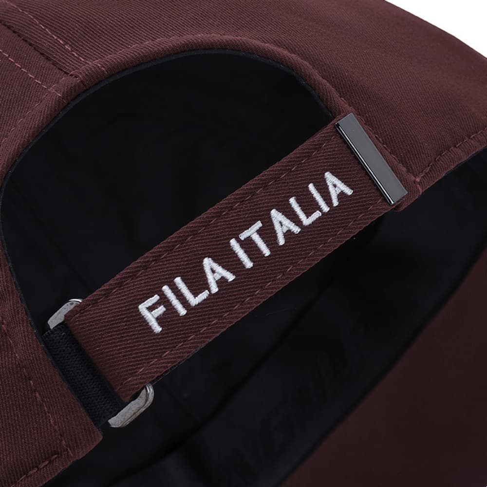 Кепка FILA Гольф Полиэстер Волокно Кепки Женские Глубокий Песочный Бургунди - изображение 7