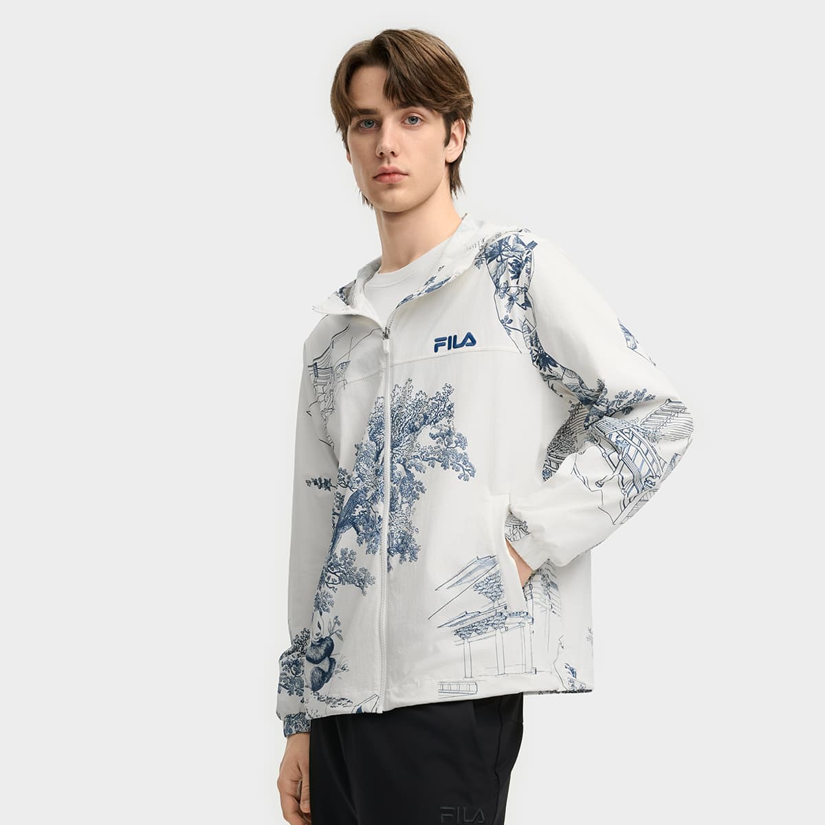 Куртка FILA Heritage Синий Мужской Куртки - изображение 5