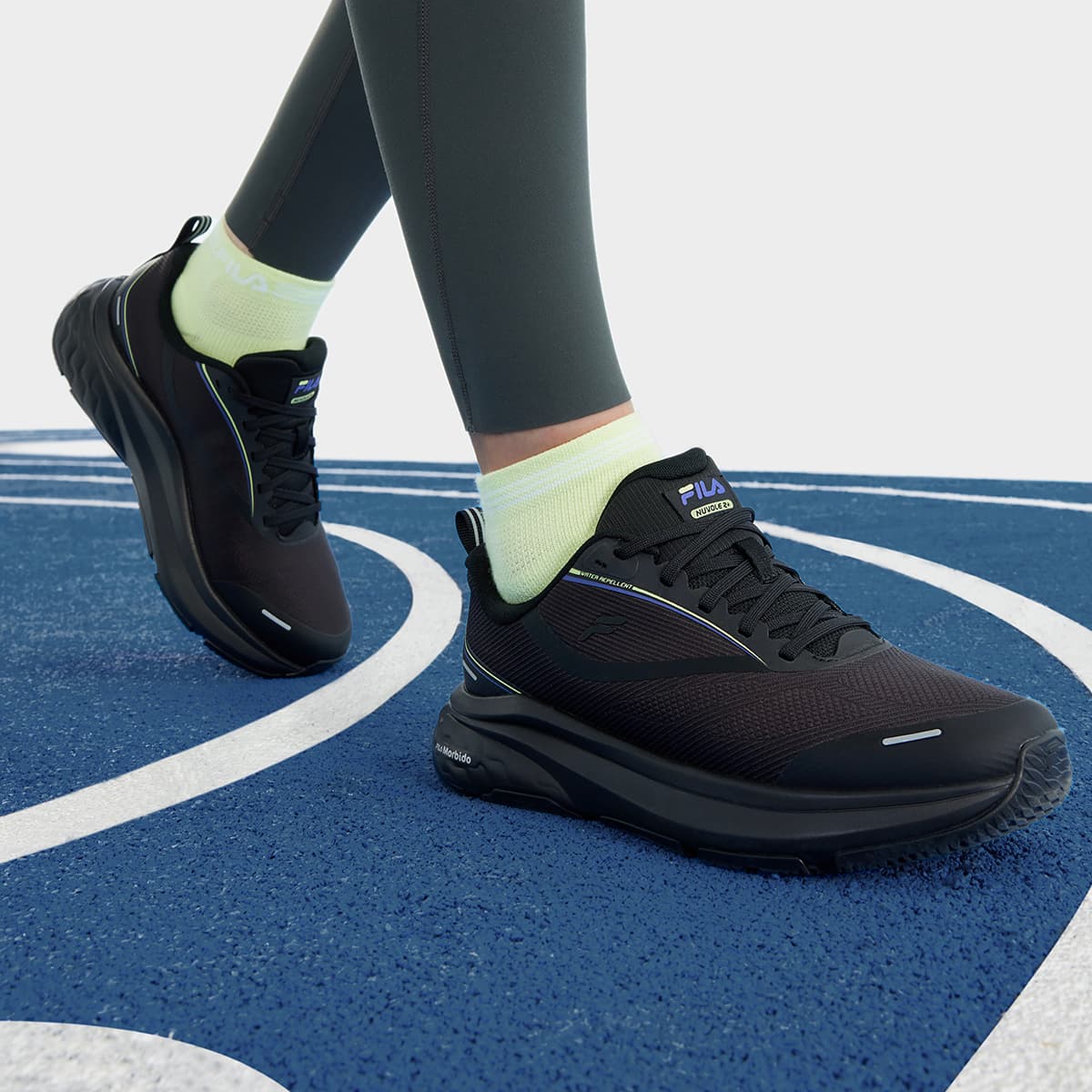 Кроссовки для бега FILA Низкие беговые кроссовки женские черные - изображение 4