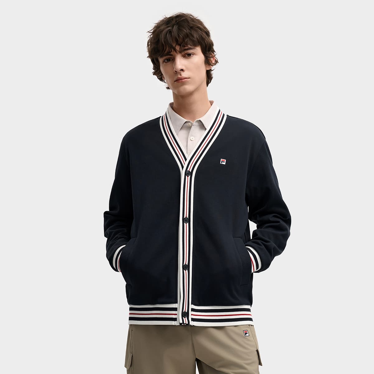 Fila Heritage Трикотаж Мужской Легенда Синий - изображение 3