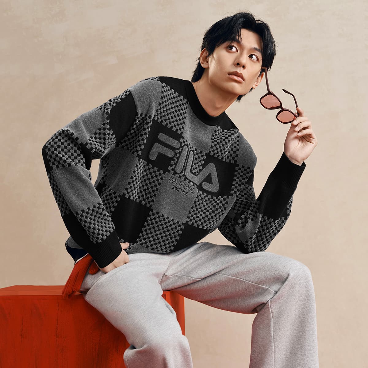 Кофта FILA ORIGINALE Свитер Унисекс Черный - изображение 5