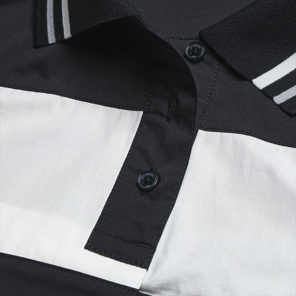 FILA x WE11DONE Поло Женское Синее Ink Черный - изображение 4