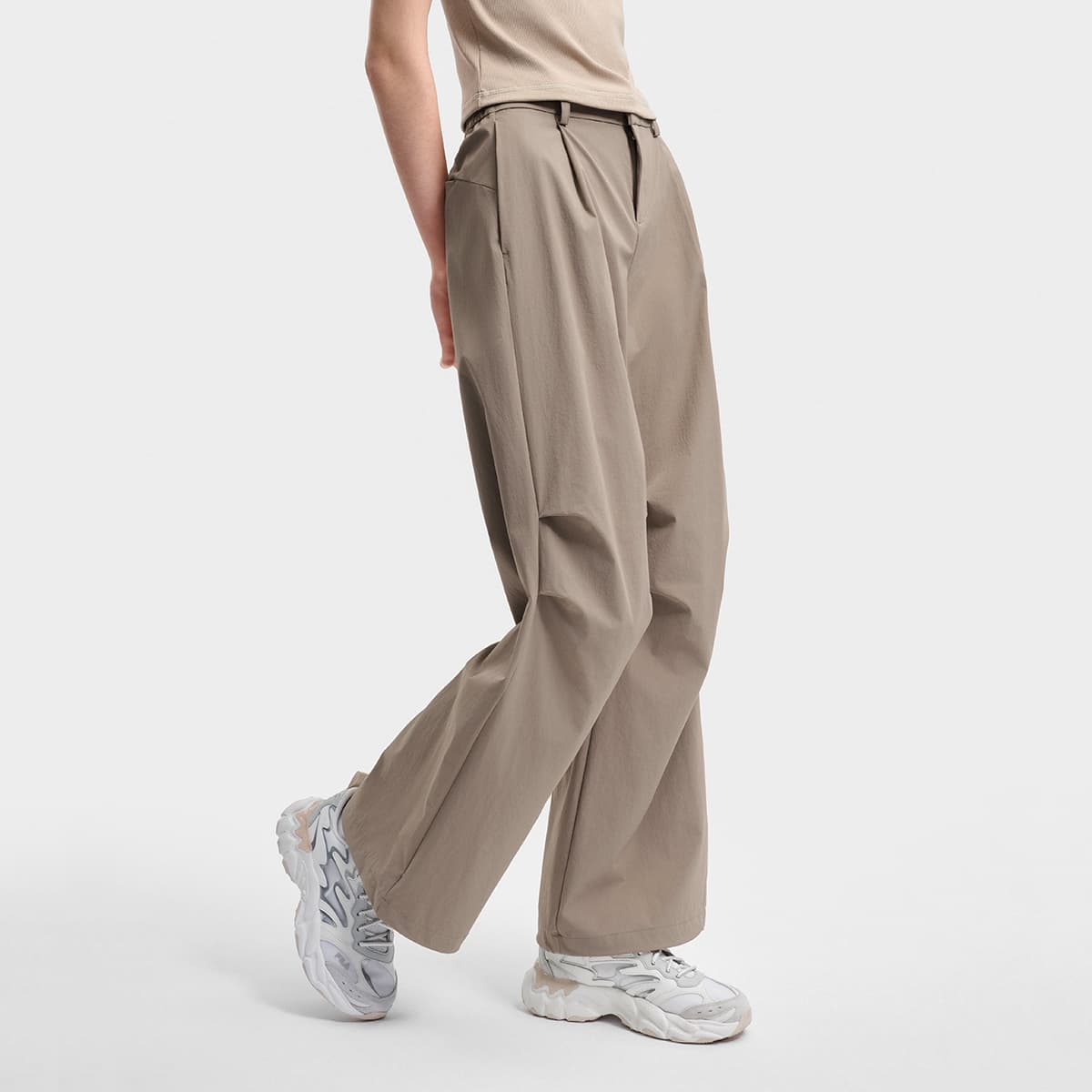 Штаны FILA ORIGINALE Повседневные брюки Женские Абрикосово-коричневый - изображение 5