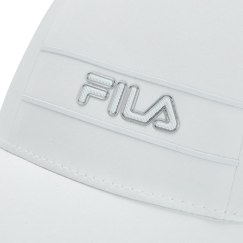 Кепка FILA Гольф Эластичный полиэстер Полиамид Кепки Мужской Нефритовый белый - изображение 5