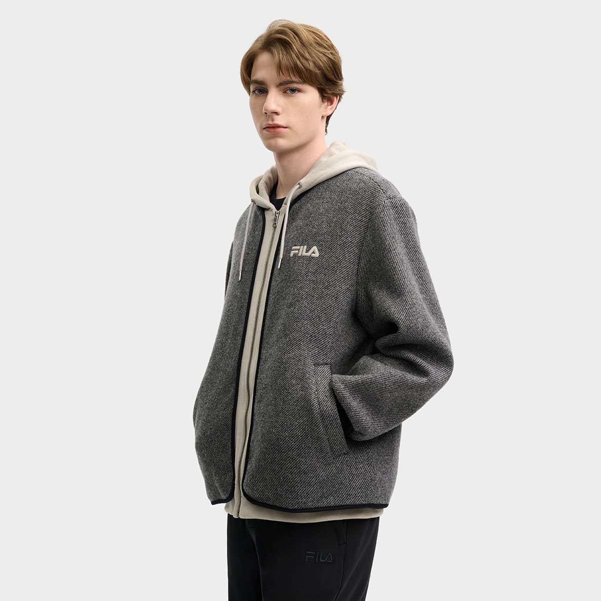 Куртка FILA MODERN HERITAGE Куртка Мужская Фотиния Серый - изображение 5