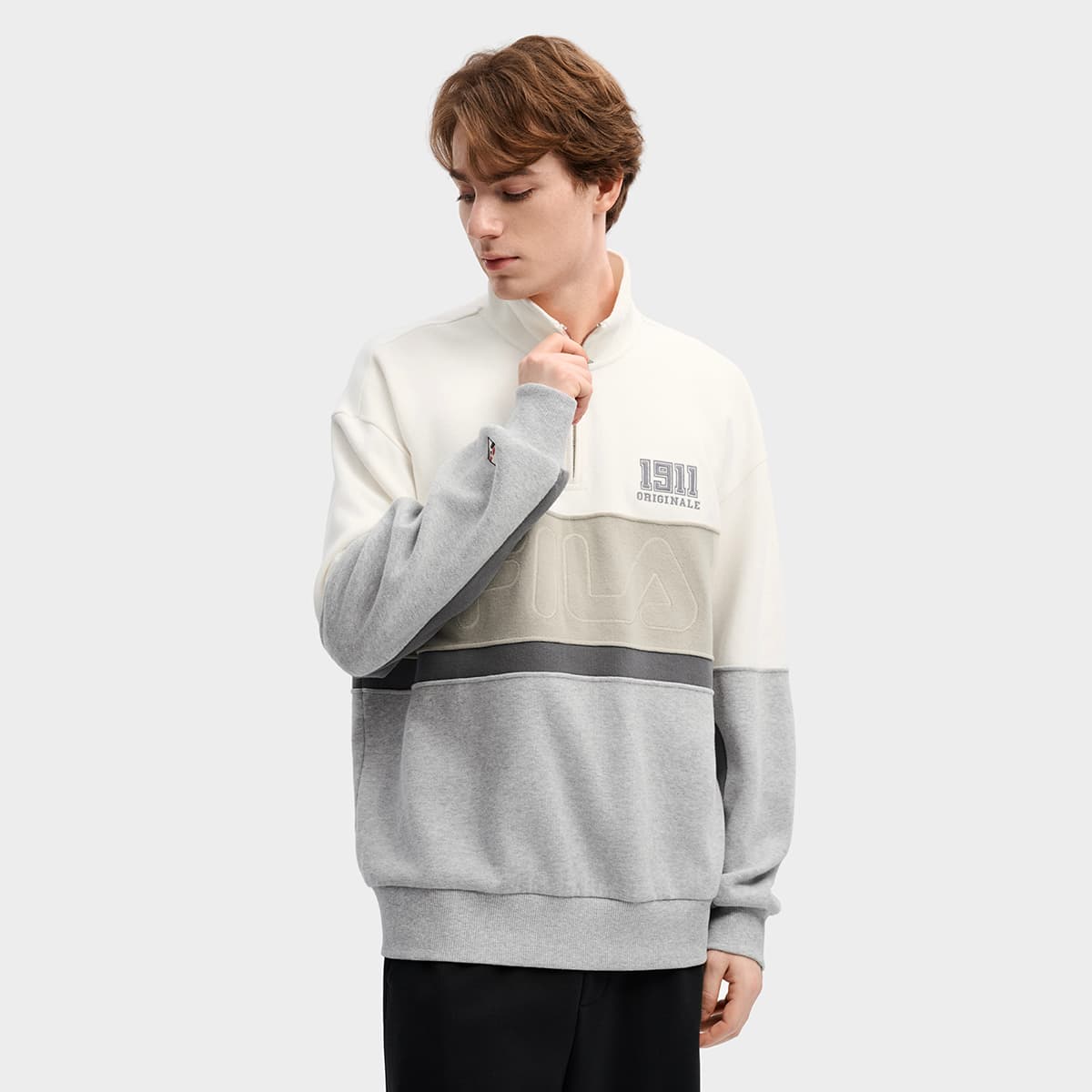 Худи FILA ORIGINALE Толстовка Мужская Облачный Белый - изображение 5